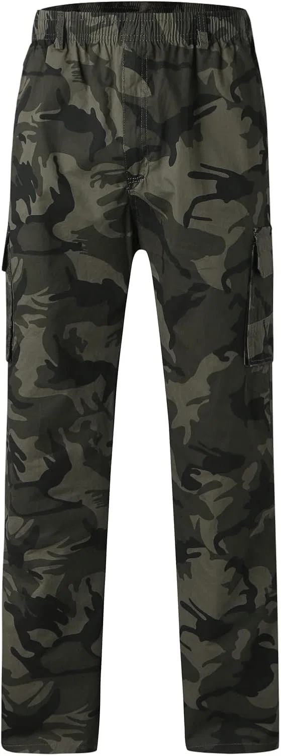 Мужские тактические карго-брюки прямого кроя Army Green — фото 4