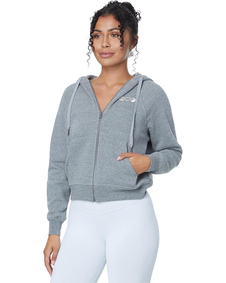 

Свитер Spiritual Gangster Inhale Exhale Everyday Zip, цвет Heather Grey