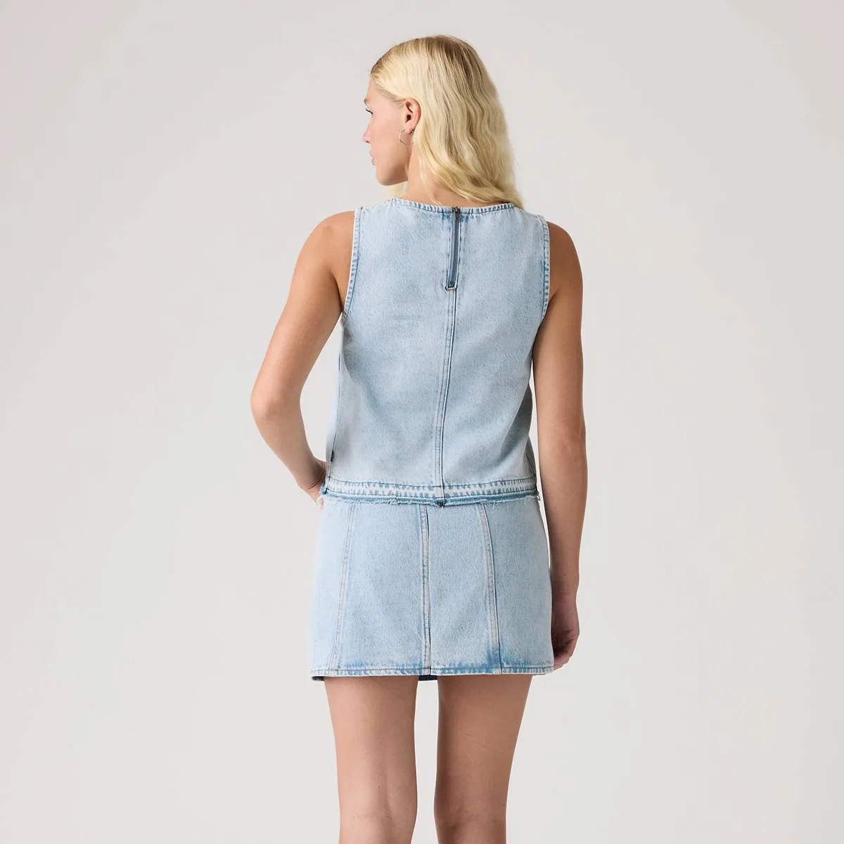 Джинсовая рубашка Levi's, Abraided Art Shell - Blue — фото 4