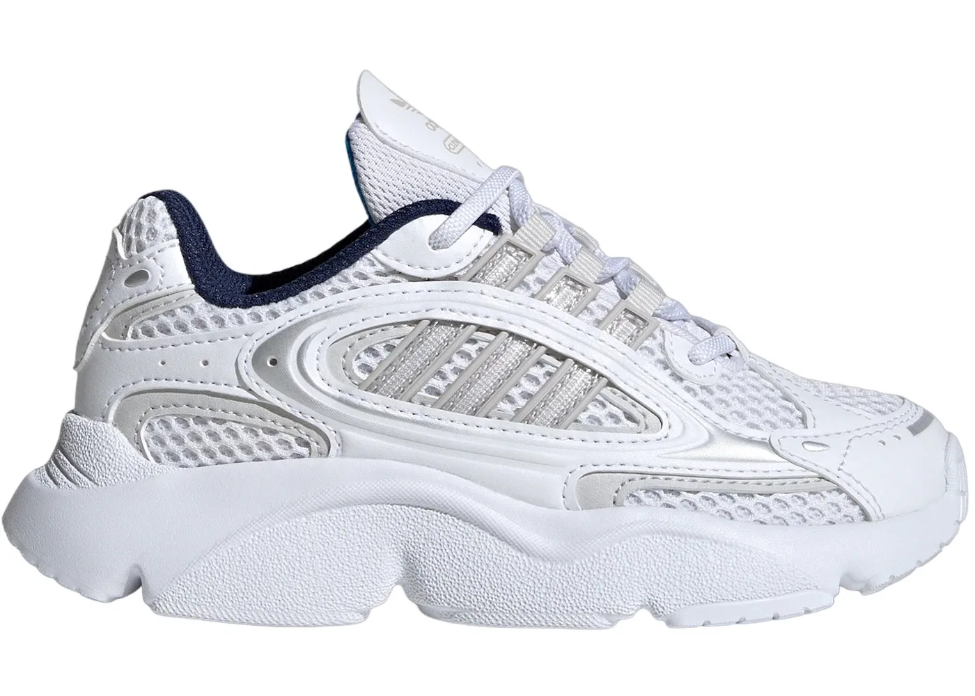 Детские кроссовки Lifestyle с принтом Adidas Ozmillen Adidas, Cloud White/Grey One/Bright Blue