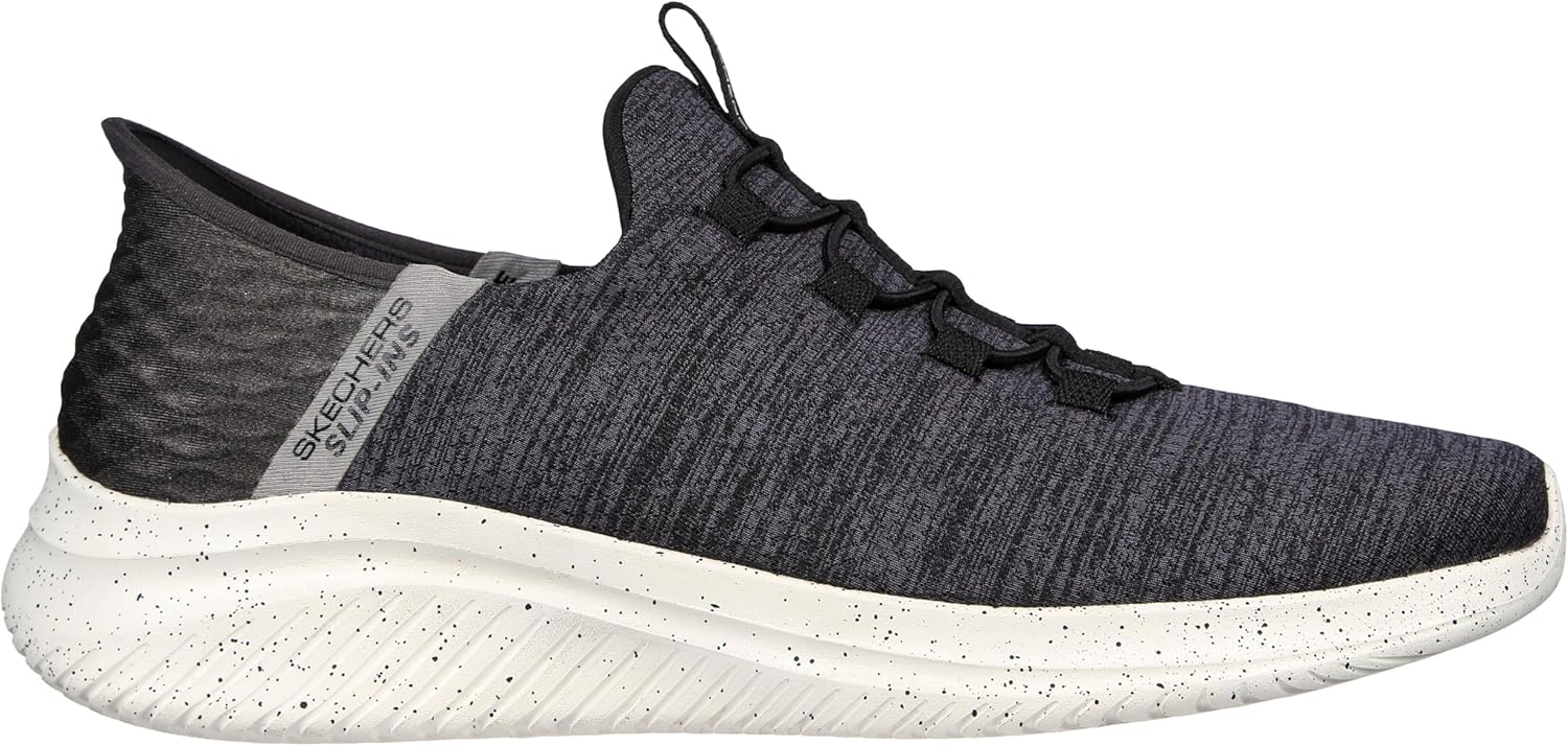 Мужские кроссовки Skechers Ultra Flex 3.0 с мгновенной посадкой без застежек, черный — фото 3