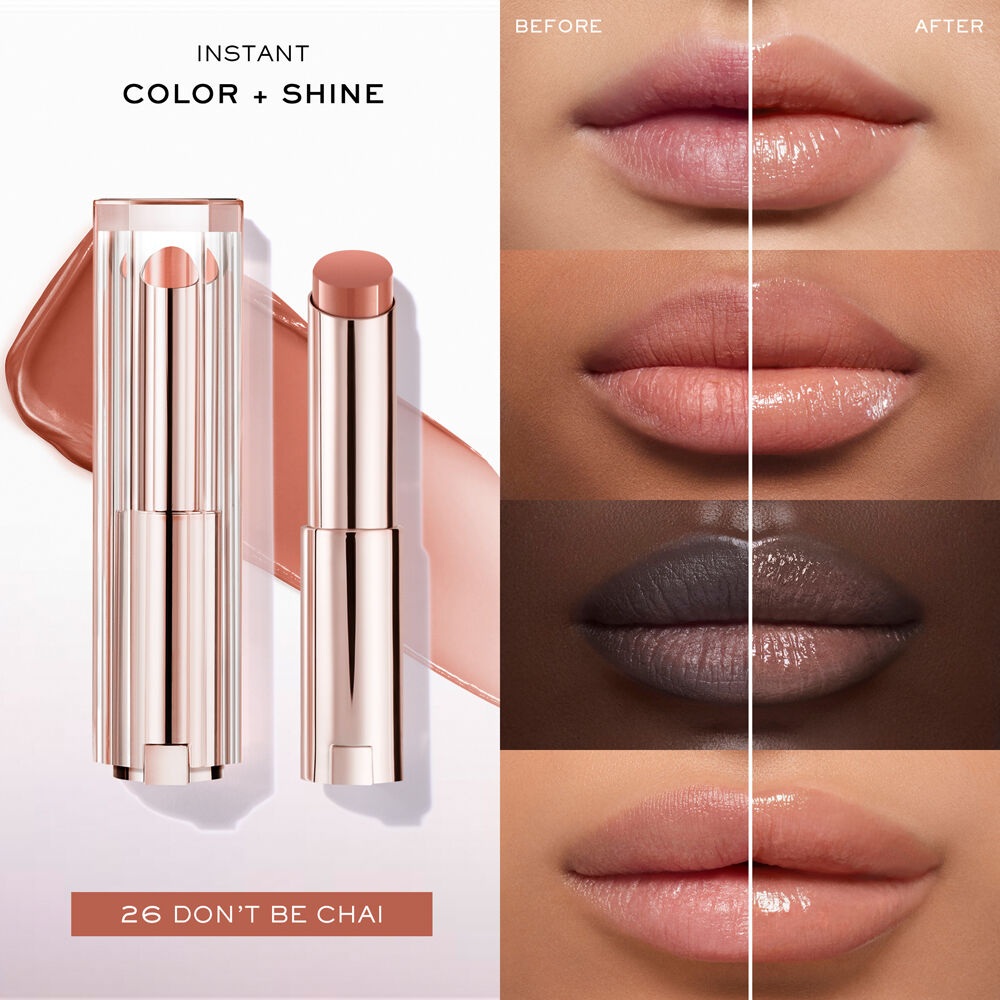 Увлажняющий бальзам для губ Lancome Lip Idole Squalane-12 Butterglow, 26 Don't Be Chai, 3 г — фото 4