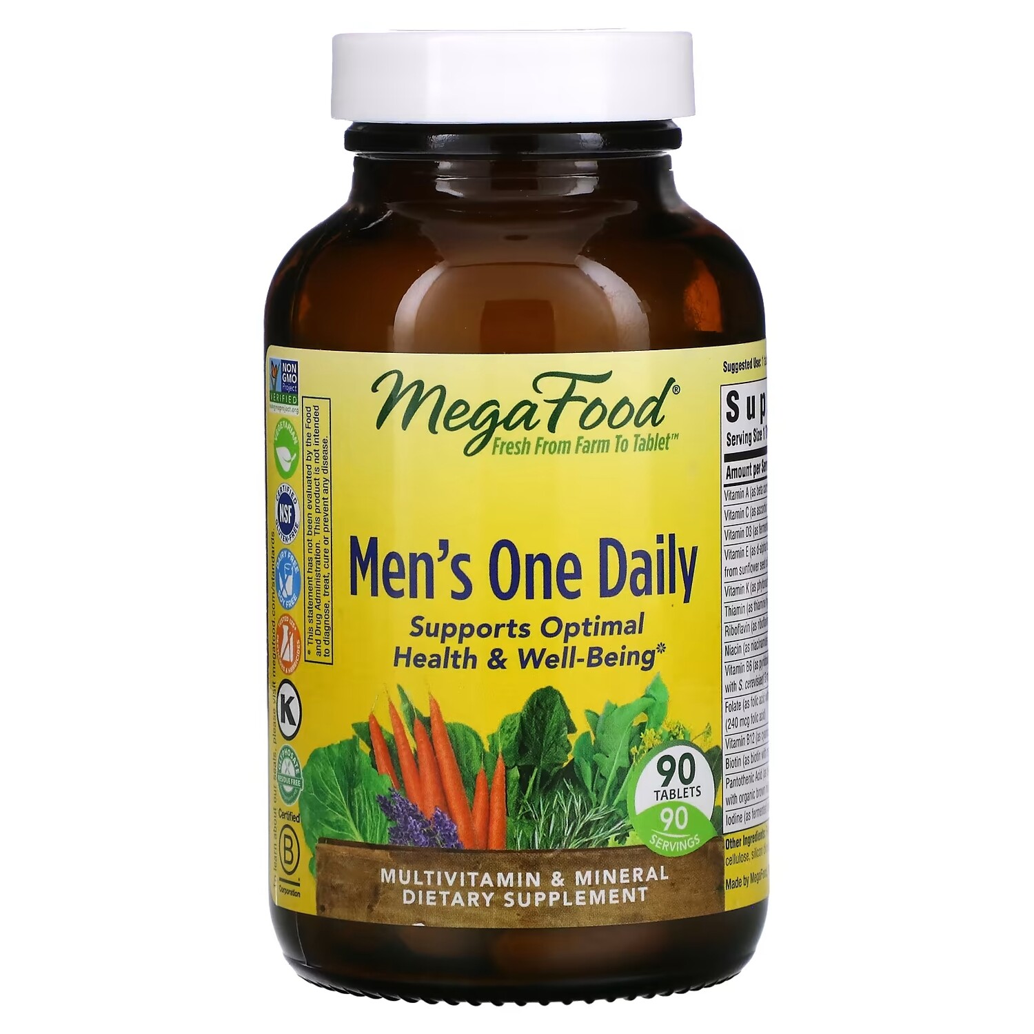 

Витамины для Мужчин MegaFood Men's One Daily, 90 таблеток