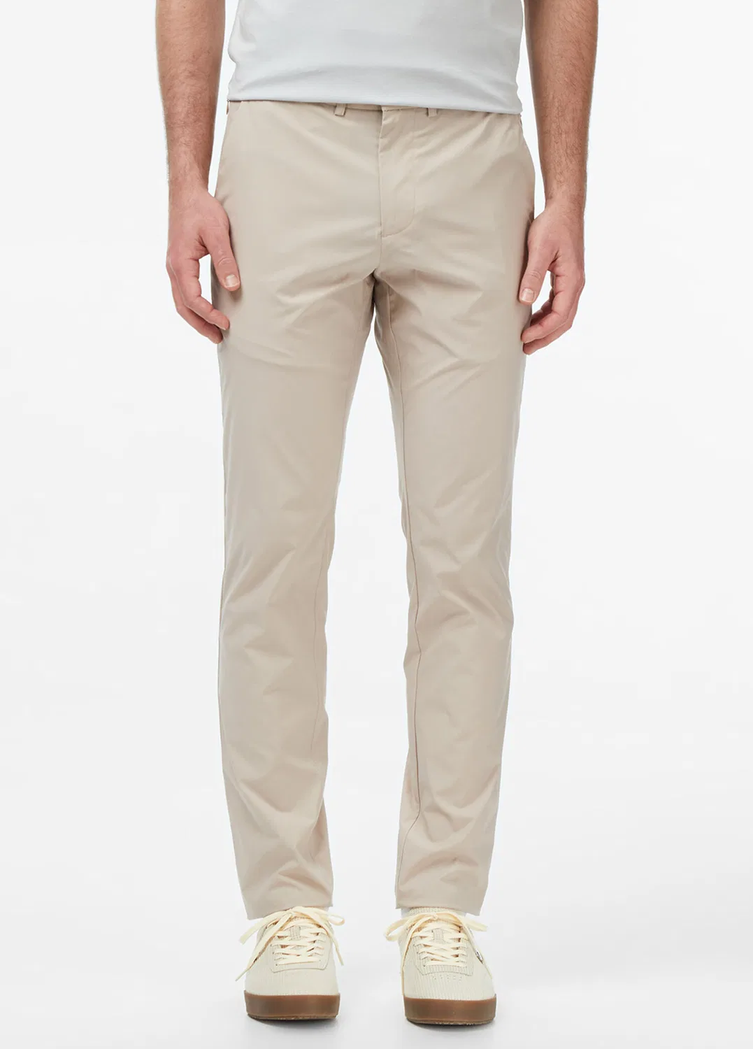 Брюки классические Slim Fit Lacoste, beige — фото 3