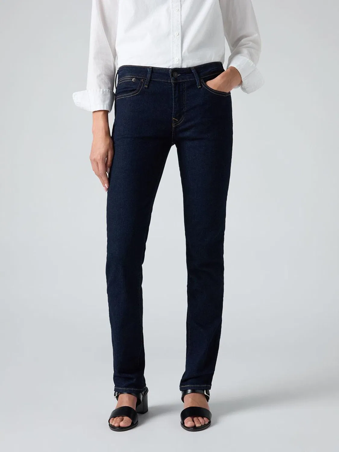 Джинсы slim fit с прорезными карманами Levi's, синие
