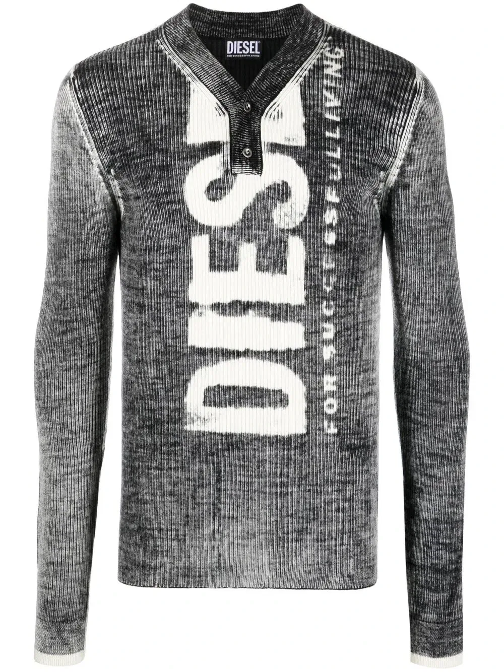 Футболка K-Atullus с длинными рукавами Diesel, серый