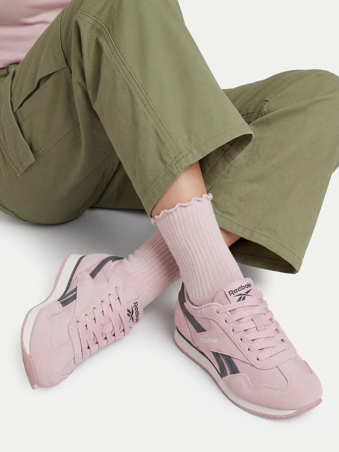 Кроссовки для девочки Reebok, светло-розовый — фото 2