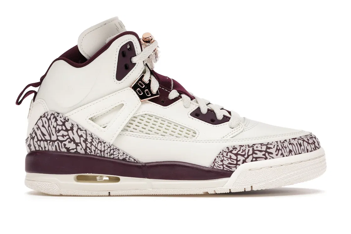 Детские кроссовки Lifestyle с принтом Jordan Spizike Bordeaux, Sail/Bordeaux-Metallic Red Bronze
