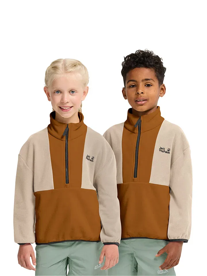 Пуловер флисовый Taunus Jack Wolfskin, бежевый