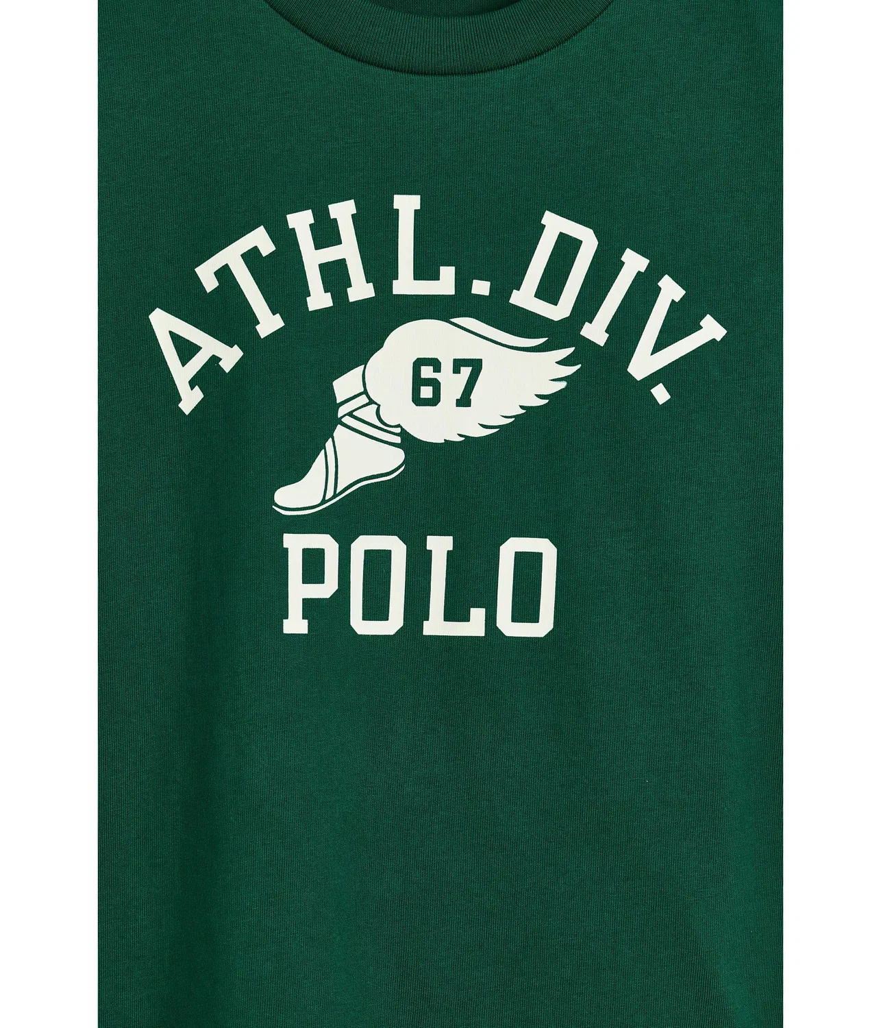 Хлопковая футболка Big Fit с логотипом (для детей постарше) Polo Ralph Lauren Kids, Hunter Green — фото 3