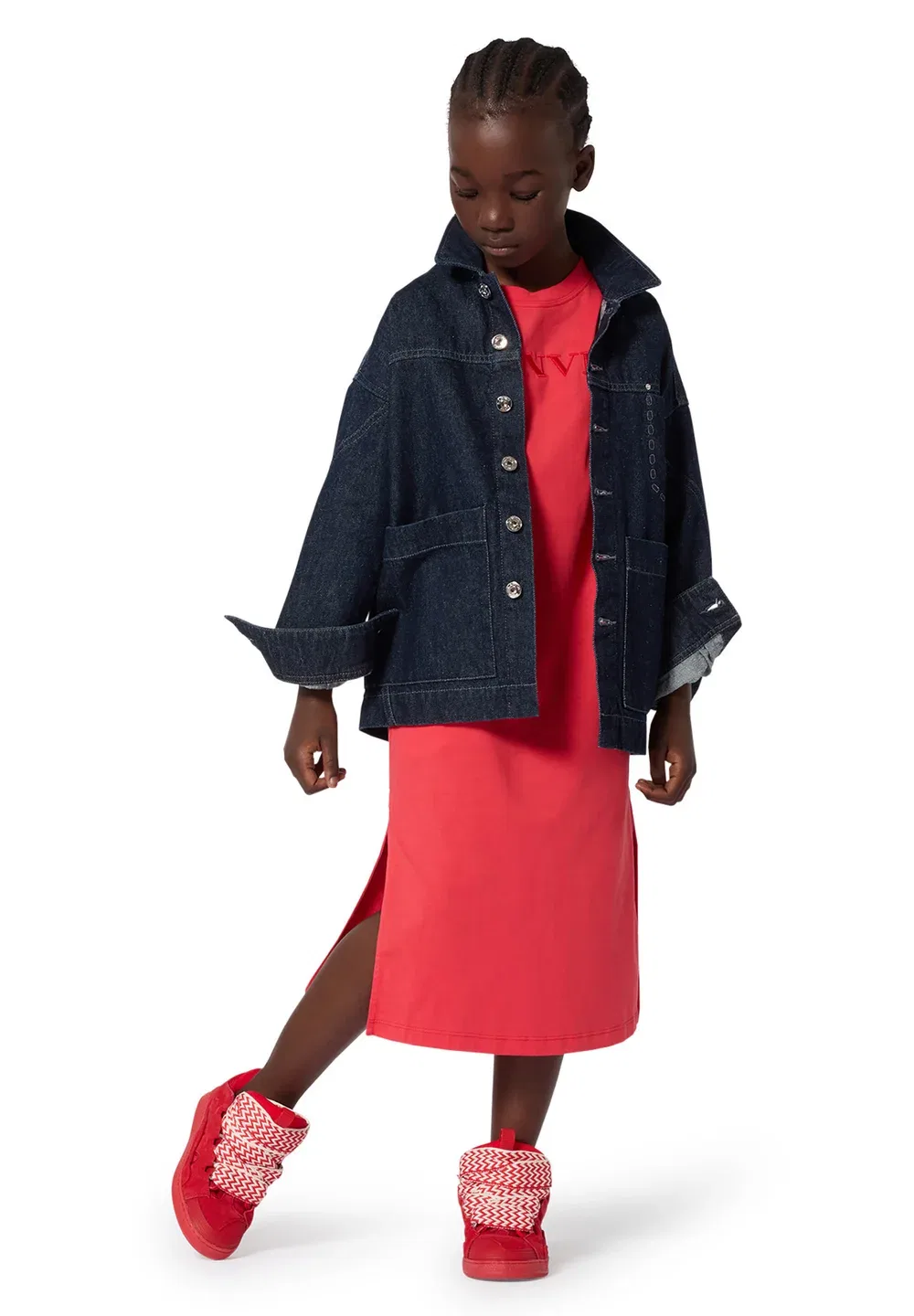 Трикотажное платье Lanvin, Rouge Flamboyant