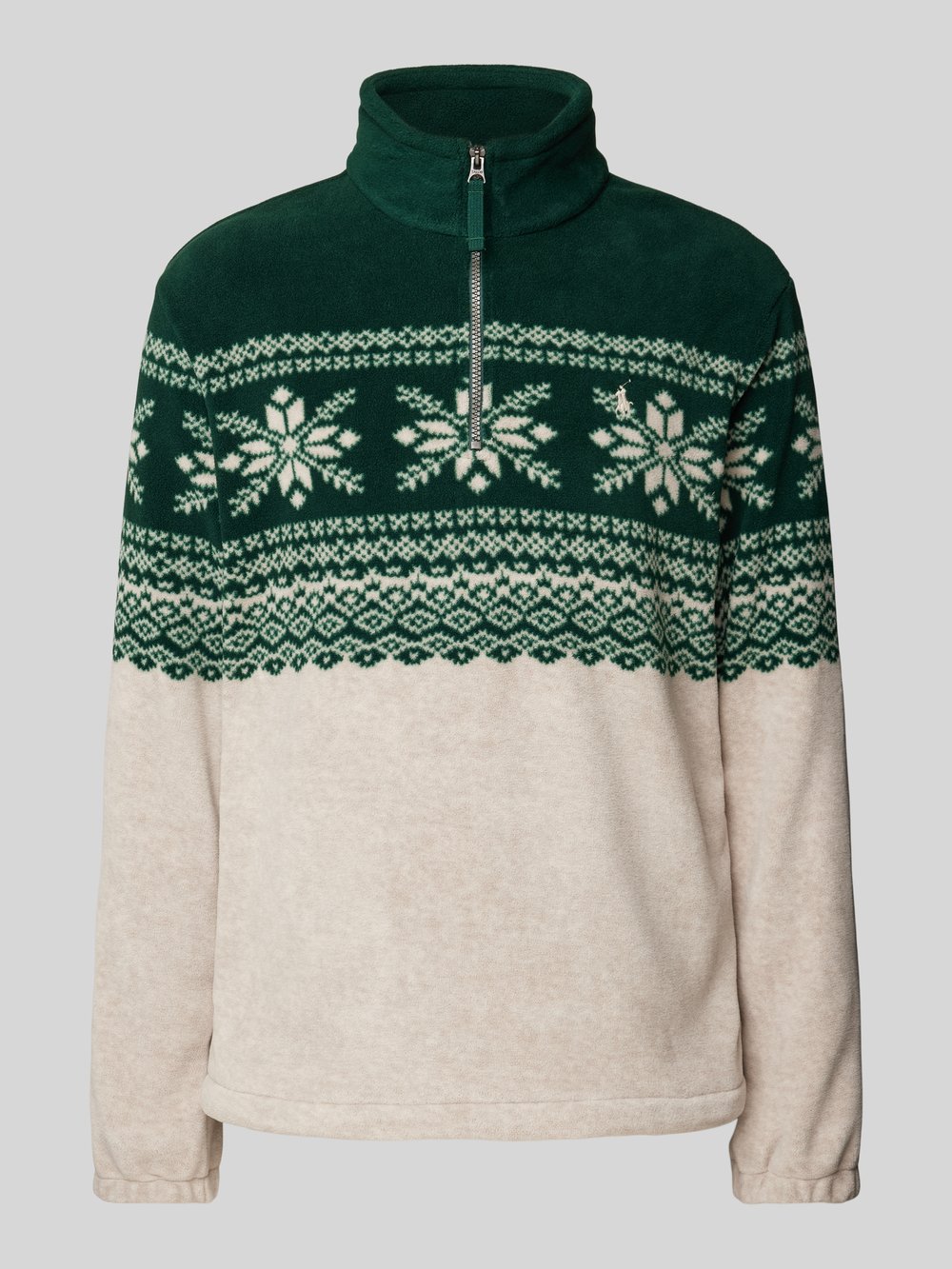 

Толстовка с воротником-стойкой Polo Ralph Lauren, темно-зеленый