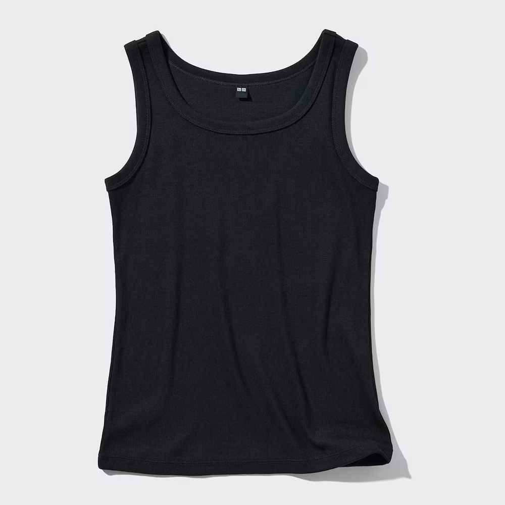 

Майка мягкая Uniqlo в рубчик, черный