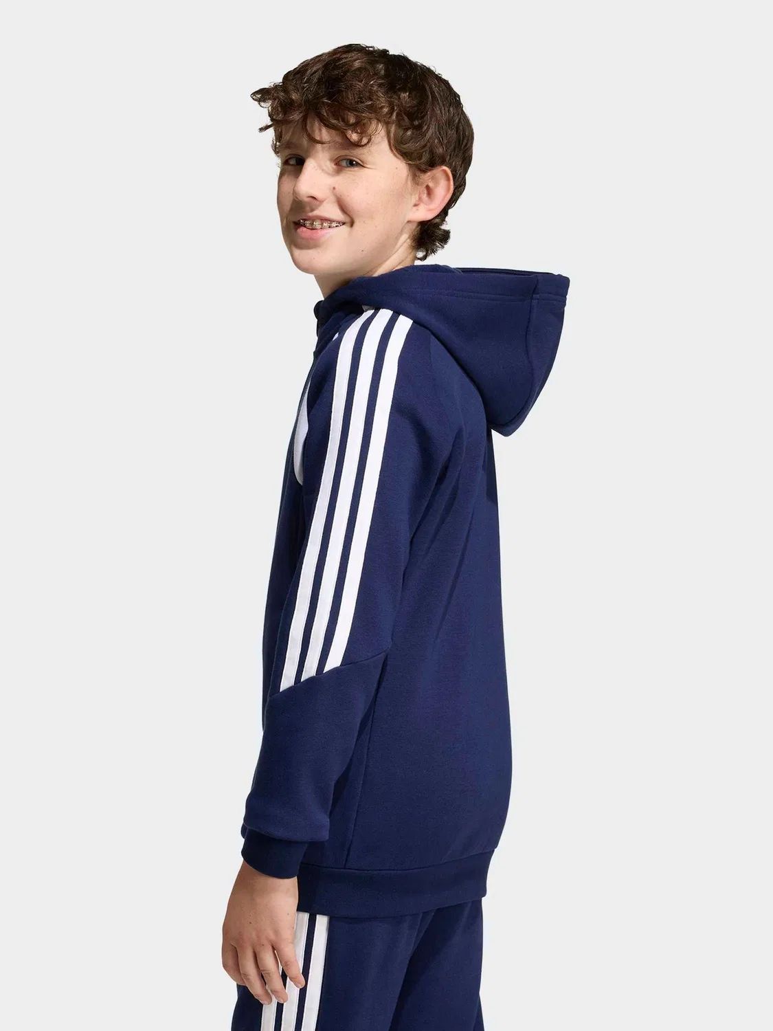 Худи на молнии Tiro 26 League adidas, синий — фото 2