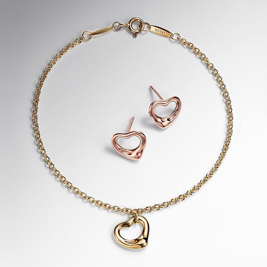 Браслет Tiffany & Co. Elsa Peretti Open Heart, 11 мм,  золото — фото 4