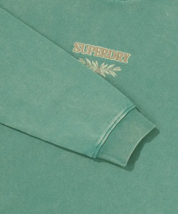 Свитшот с графическим принтом, Superdry, зеленый — фото 4