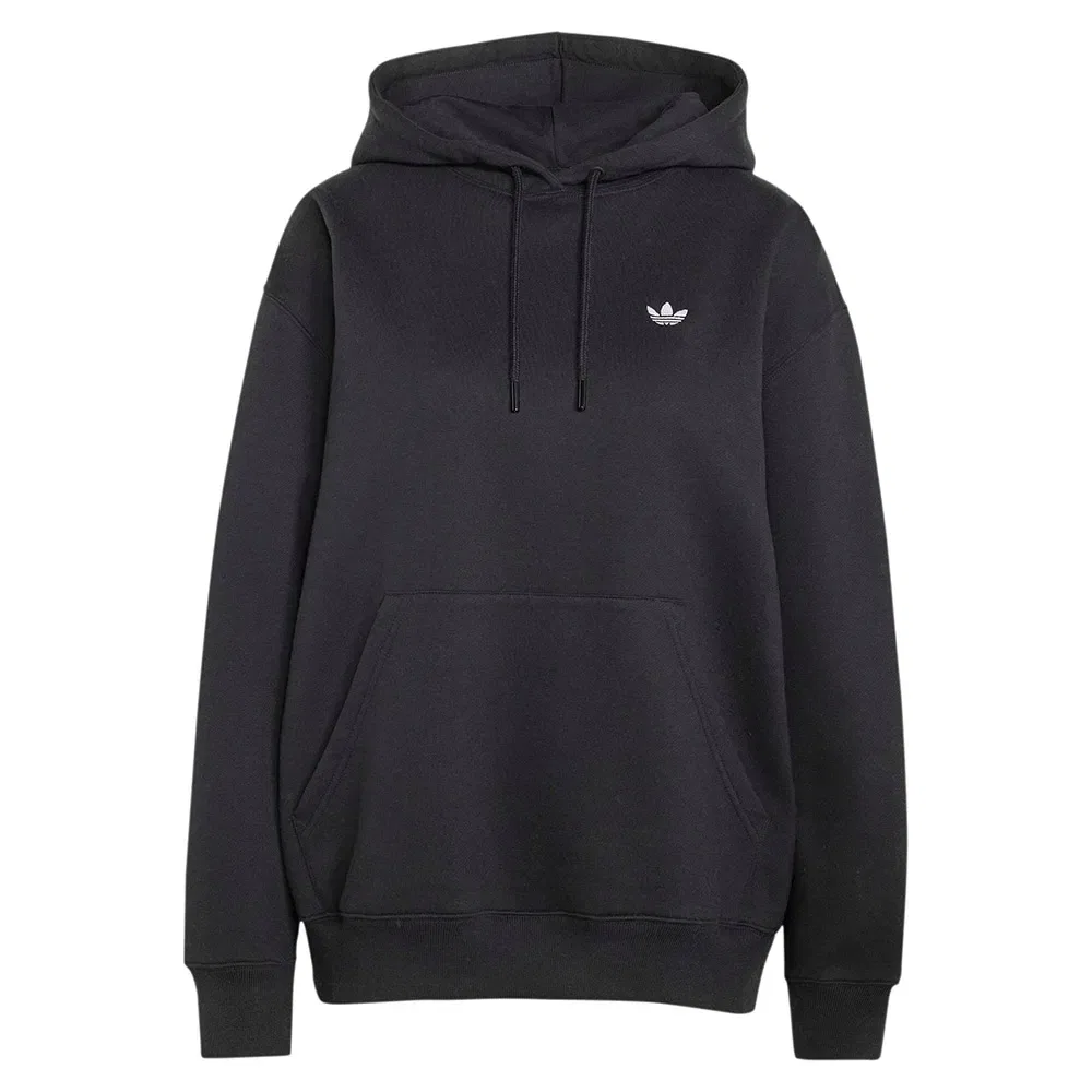 Женский свитшот с капюшоном Oversized Fleece Adidas Originals, Black — фото 3