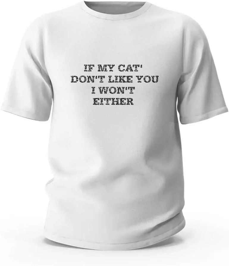 

Футболка Funny с принтом "If My Cat's Don't Like You I Won't Either" ADWD