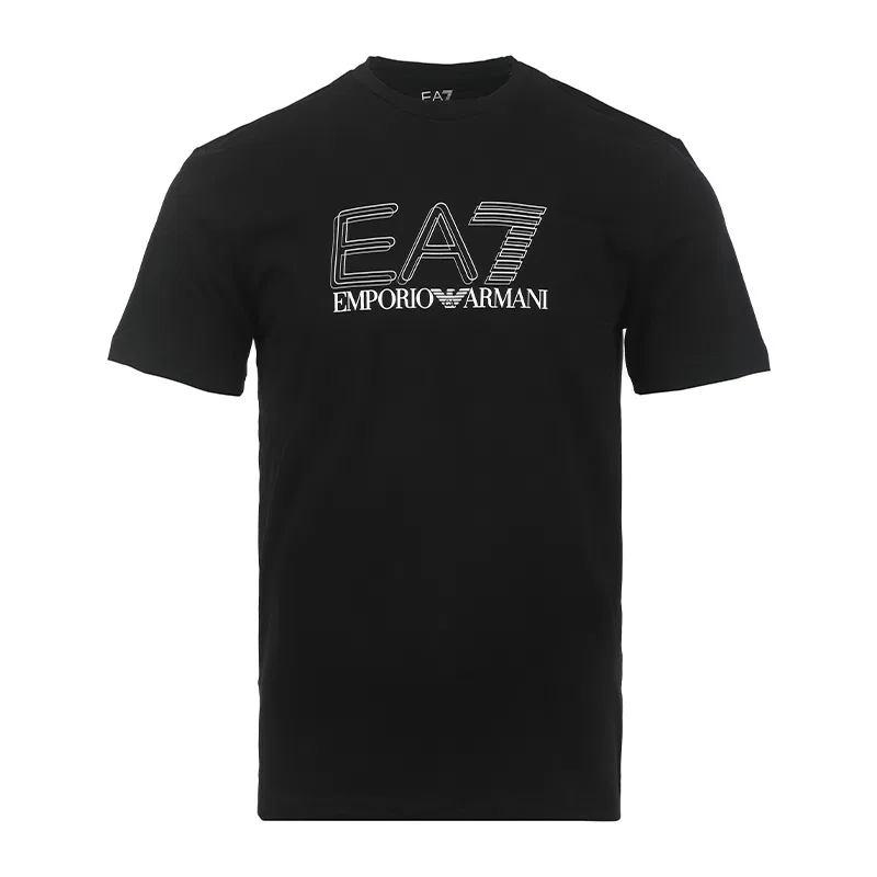 Футболка EA7 с коротким рукавом мужская Black EMPORIO ARMANI