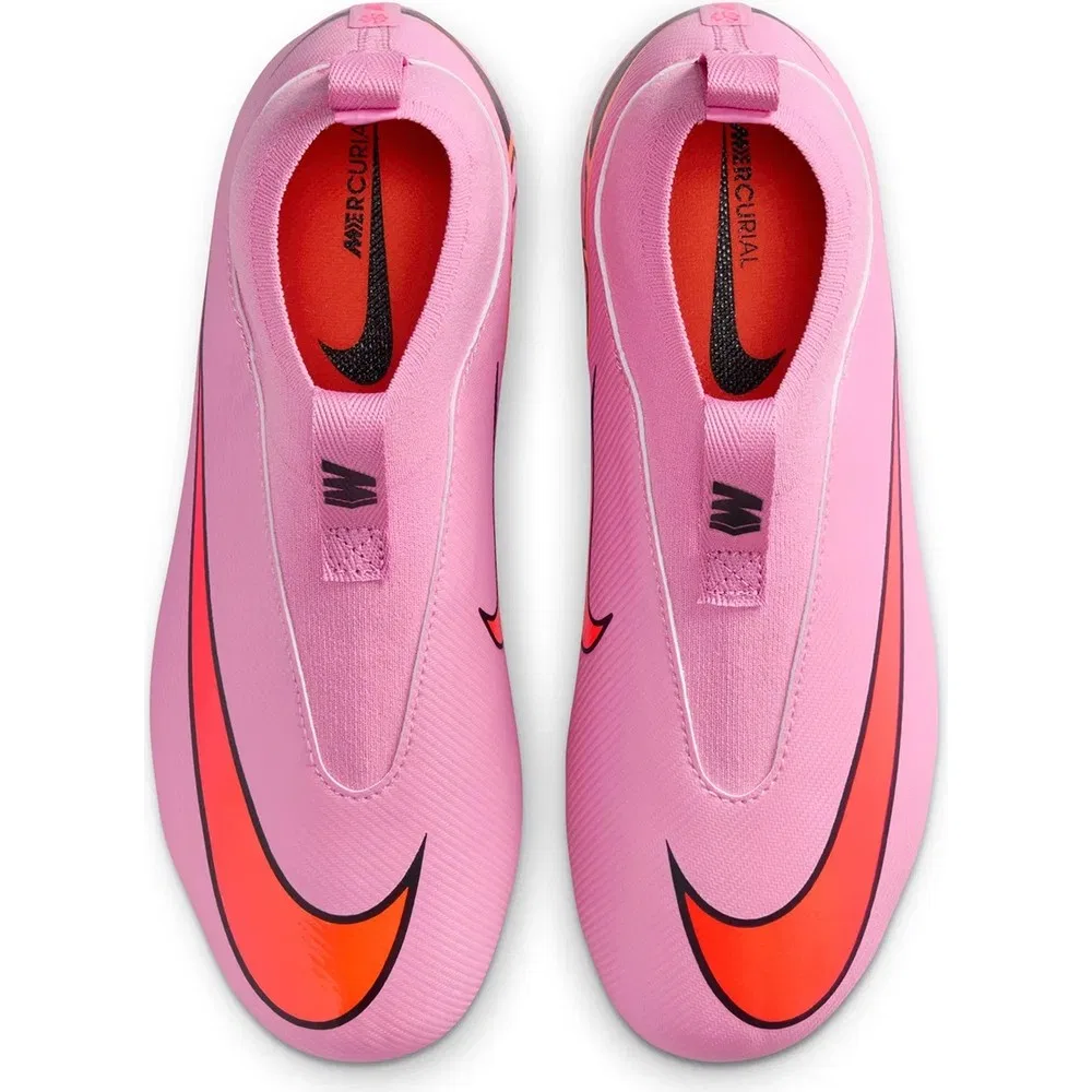 Детские футбольные бутсы для мальчиков с фиксированной шиповкой Mercurial Zoom Superfly 10 Academy FG/MG, Pink Nike — фото 4