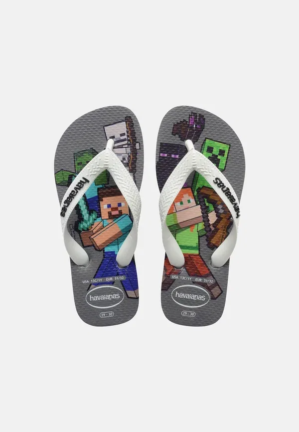 Шлепанцы с принтом Havaianas, белый/серый/стальной