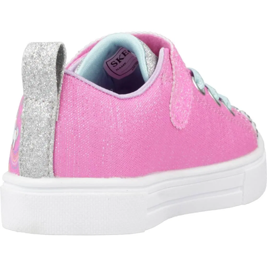 Детские кроссовки для девочек Twinkle Sparks Unicorn Sunshine Skechers, Rosa — фото 3
