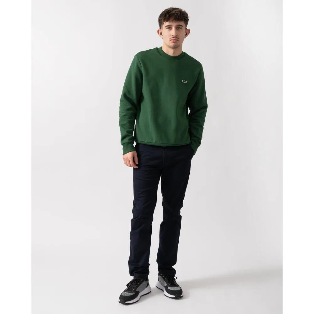 Мужской пуловер с круглым вырезом из био-хлопка Bio Cotton Fleece Lacoste, Green — фото 4