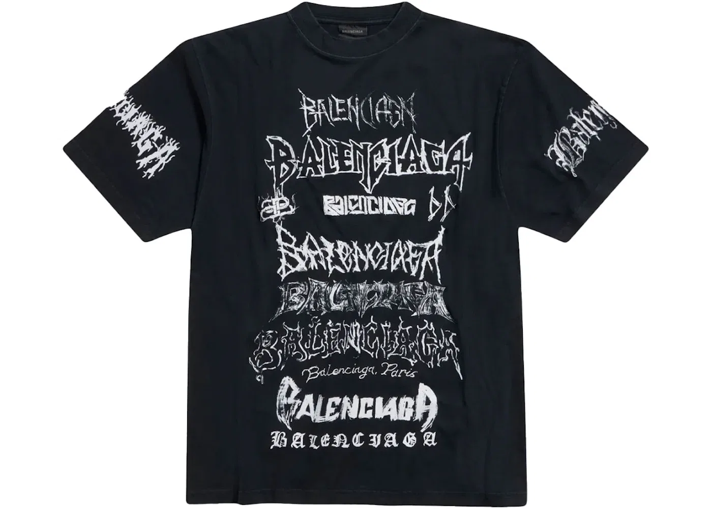 Мужская футболка с принтом Balenciaga Tee, Black