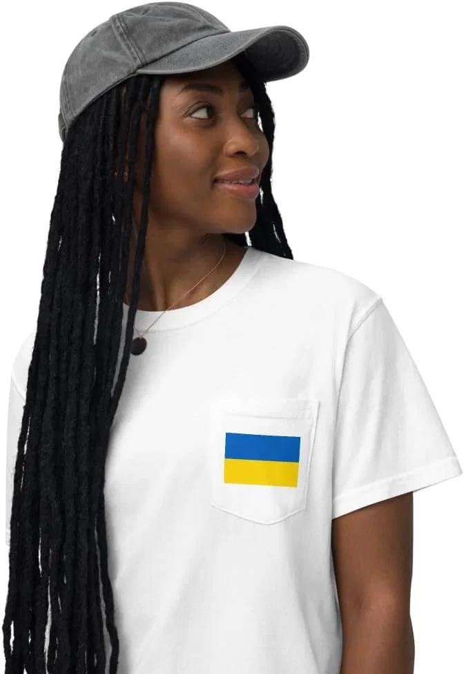 Футболка с нагрудным карманом 6030, White