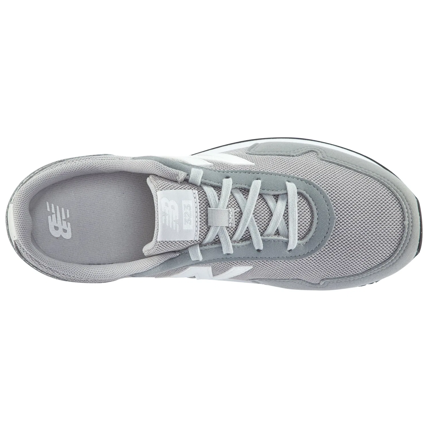 Детские кроссовки на шнуровке New Balance, Slate Gray/White — фото 4