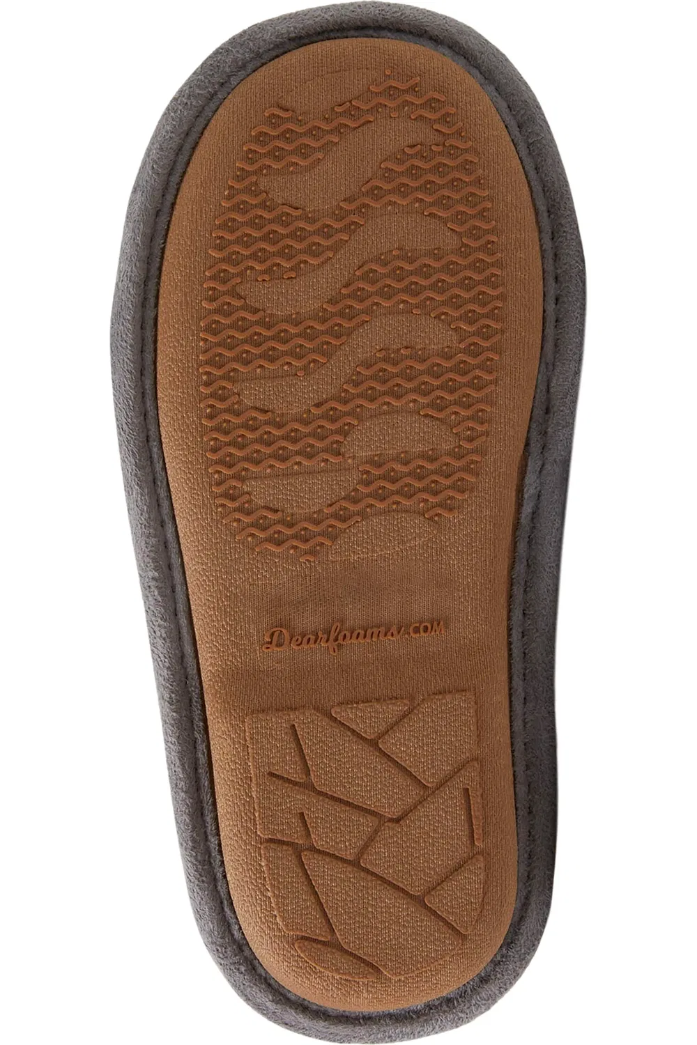 Детские тапочки с мишкой из коллекции Family Bear Casey Lil Bear Dearfoams, Light Heather Grey — фото 4