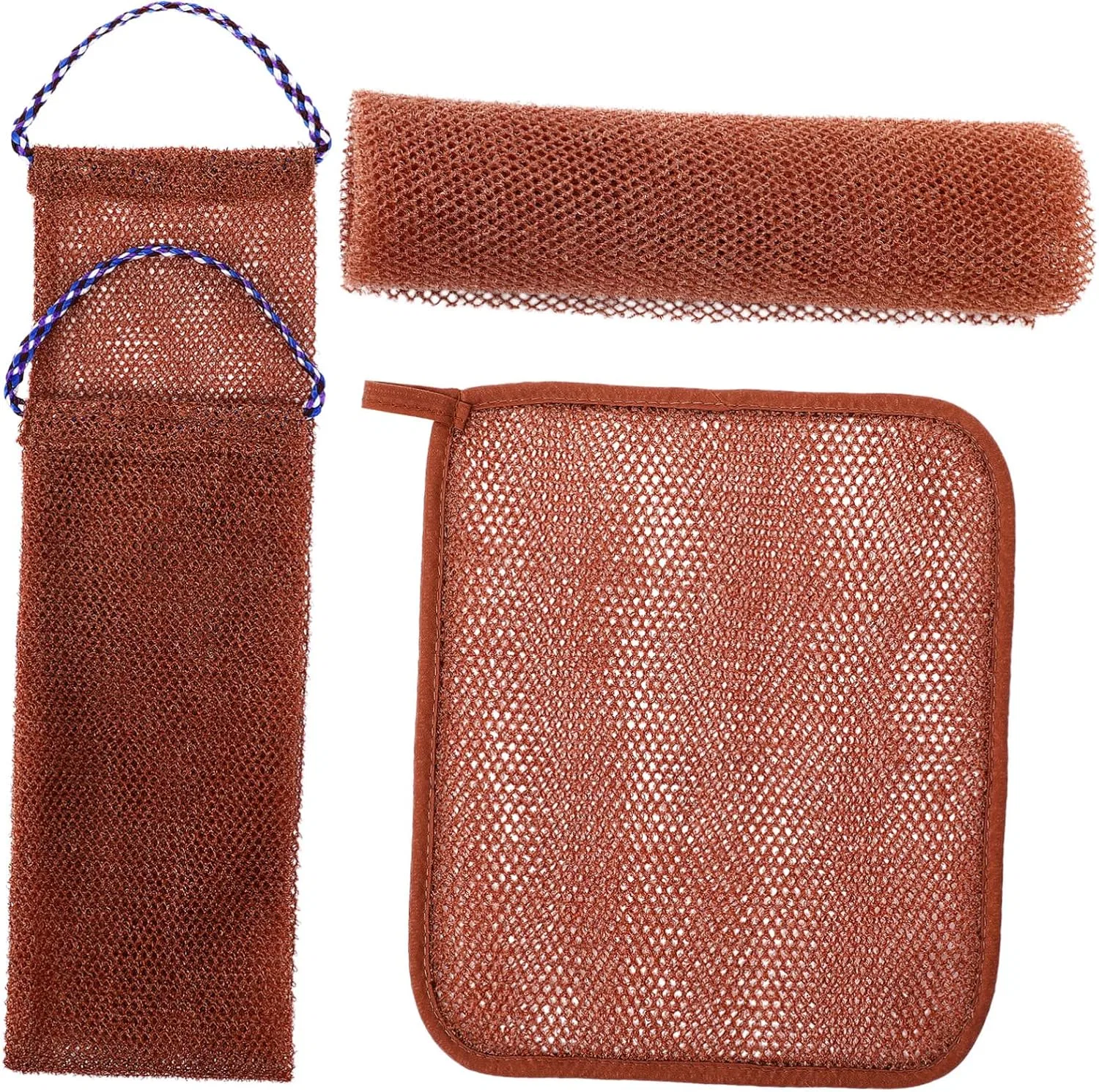 Мочалка-скраб для тела Nylon, SAFIGLE, 80x30 см