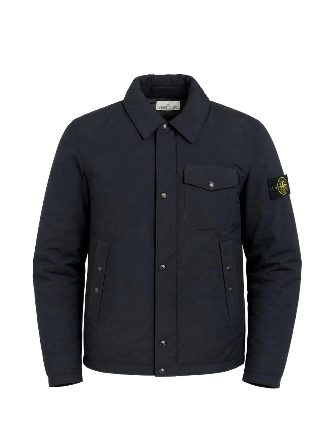 Рубашечная куртка Micro Reps черная Stone Island, черный