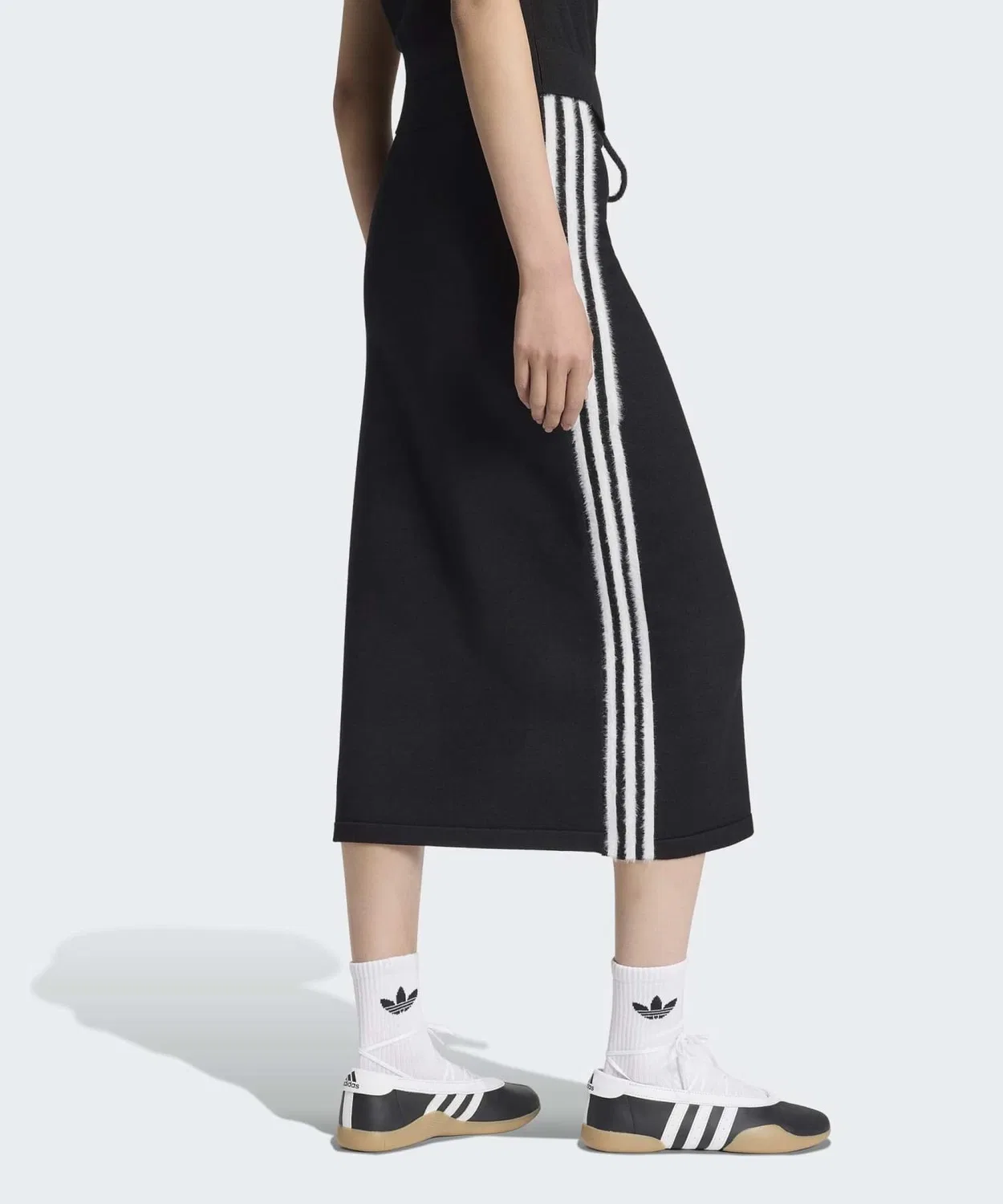 Женская юбка из трикотажа Slim Fit Adidas Originals, Черный — фото 2