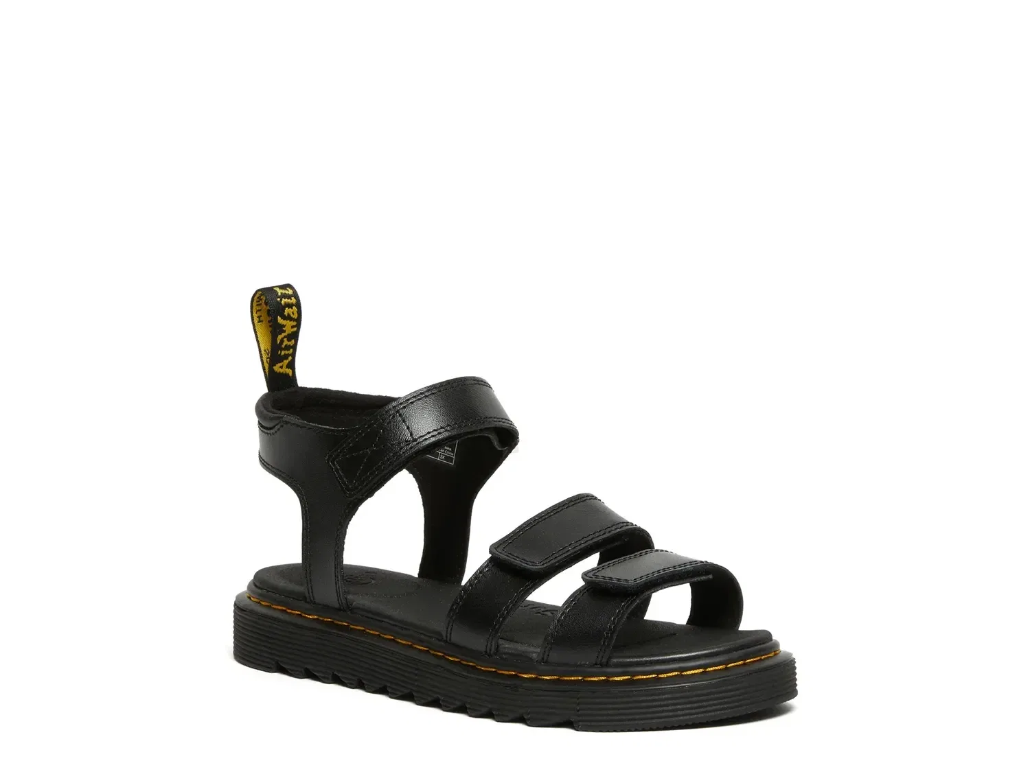 Сандалии Dr. Martens Klaire для девочек, кожаные, черные