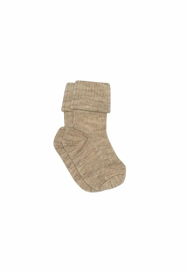 Носки 3-пак из шерсти Mp Denmark Light Brown Melange, светло-коричневый — фото 2