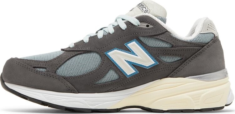 Кроссовки New Balance Kith x 990v3 Made in USA 'Steel Blue', серый — фото 4