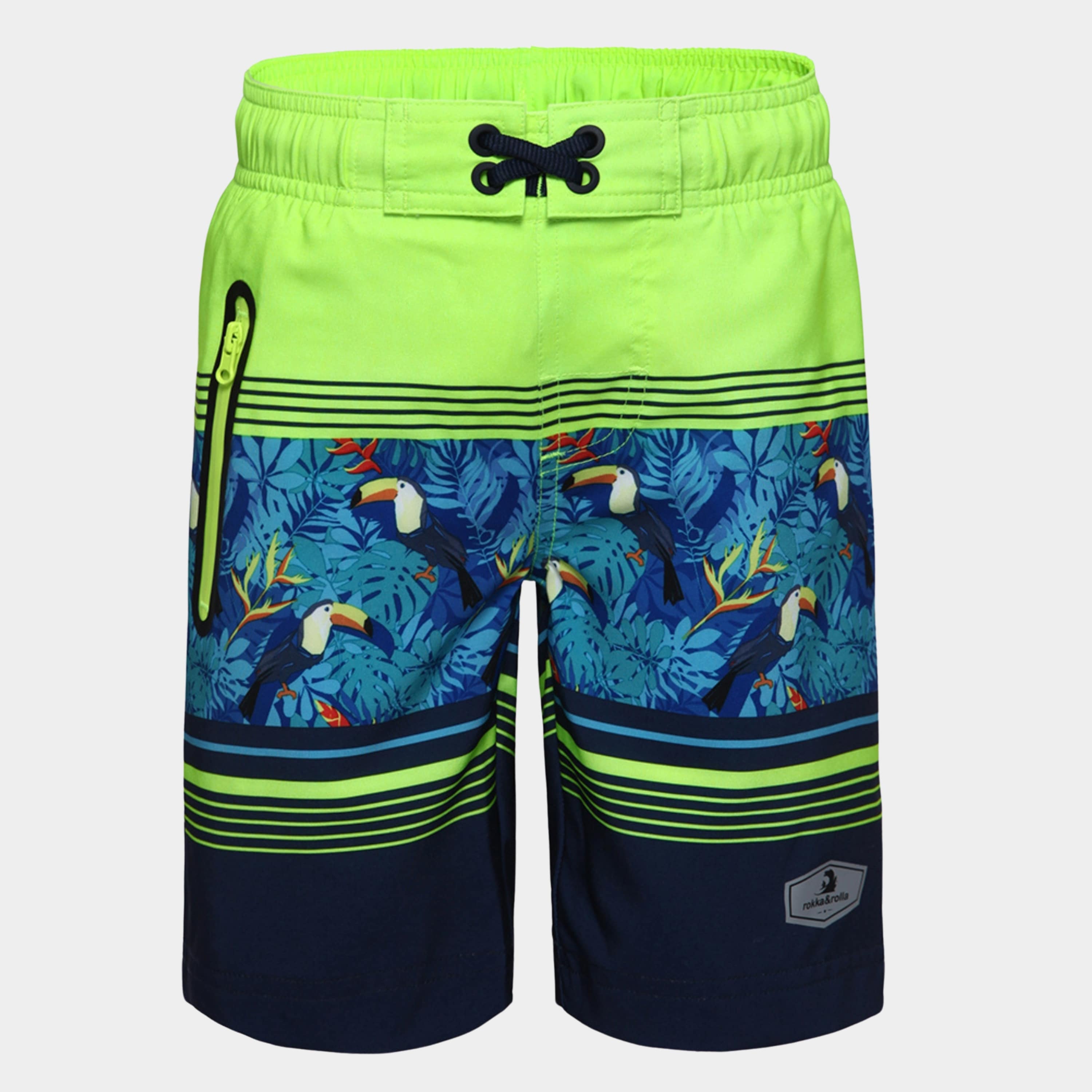 

Плавки Rokka&Rolla для мальчиков, эластичные в четырех направлениях, toucan bird