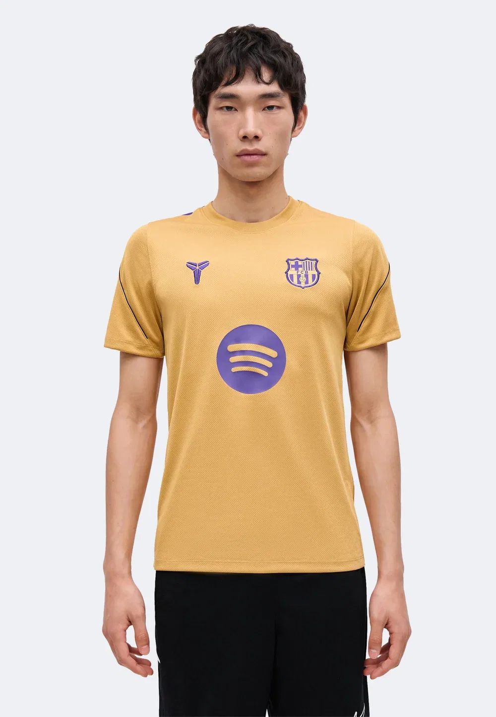 Фкб - футбольная майка Nike Performance, Elemental Gold-Coloured/Black/Field Purple