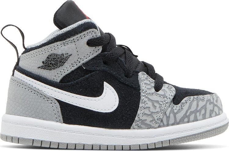 

Кроссовки Air Jordan 1 Mid SE TD Elephant Toe, серый