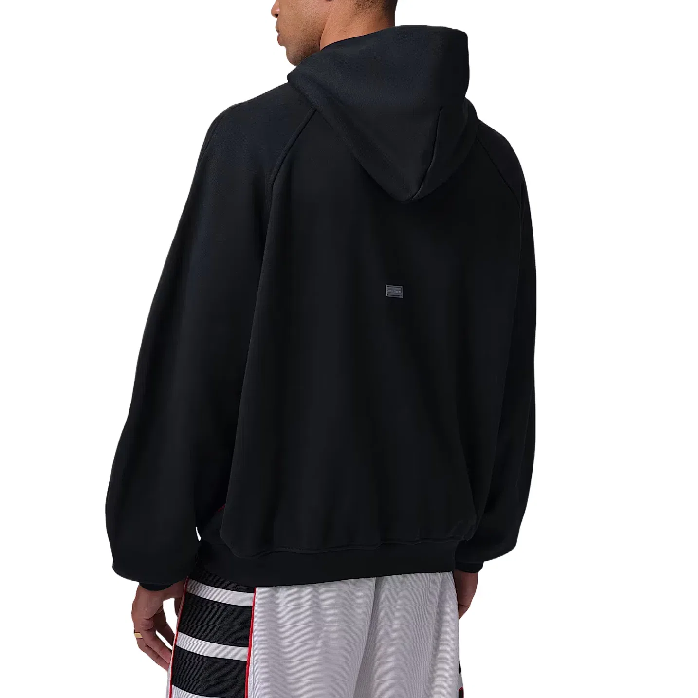Мужское худи флисовый с оверсайз-кроем Jordan Flight Fleece Oversized Hoodie, черный — фото 2