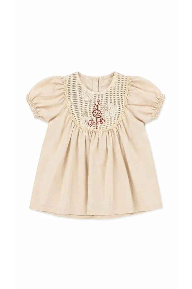 Детское платье для девочек хлопковое Oz Baby, Beige