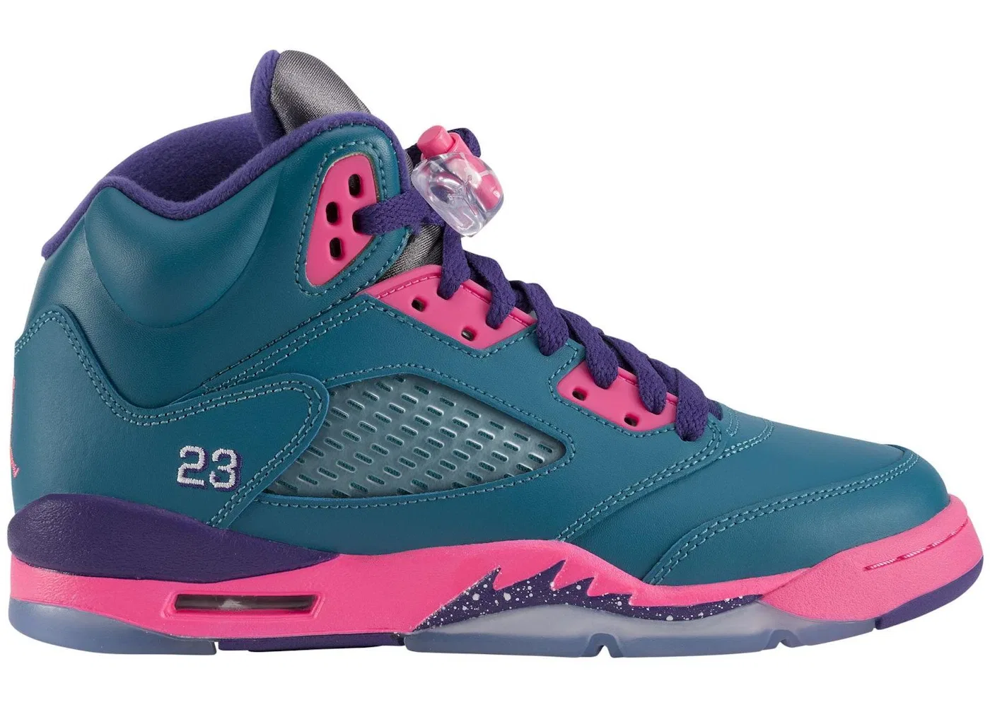 Детские кроссовки Lifestyle Jordan 5 Retro Jordan, Tropical Teal/White-Digital Pink-Court Purple
