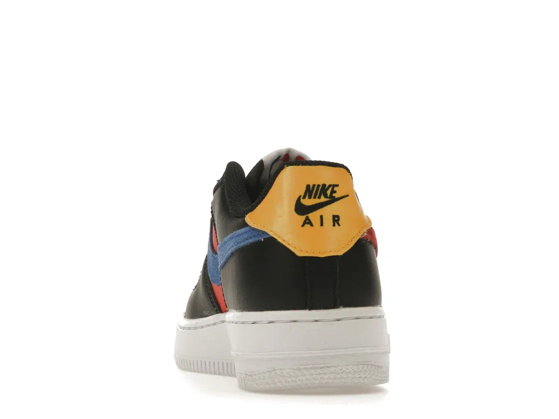 Детские кроссовки с принтом Nike Air Force 1 LV8 EMB Nike, Black Washed Teal Court Purple Gym Red — фото 4