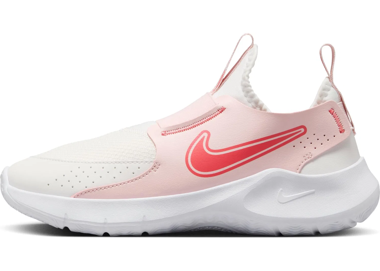 Детские кроссовки для мальчиков со шнуровкой Flex Runner 3 NIKE, Summit White Magic Ember Echo Pink