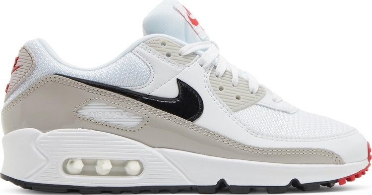 Кроссовки Nike Wmns Air Max 90 'Light Iron Ore Black', белый