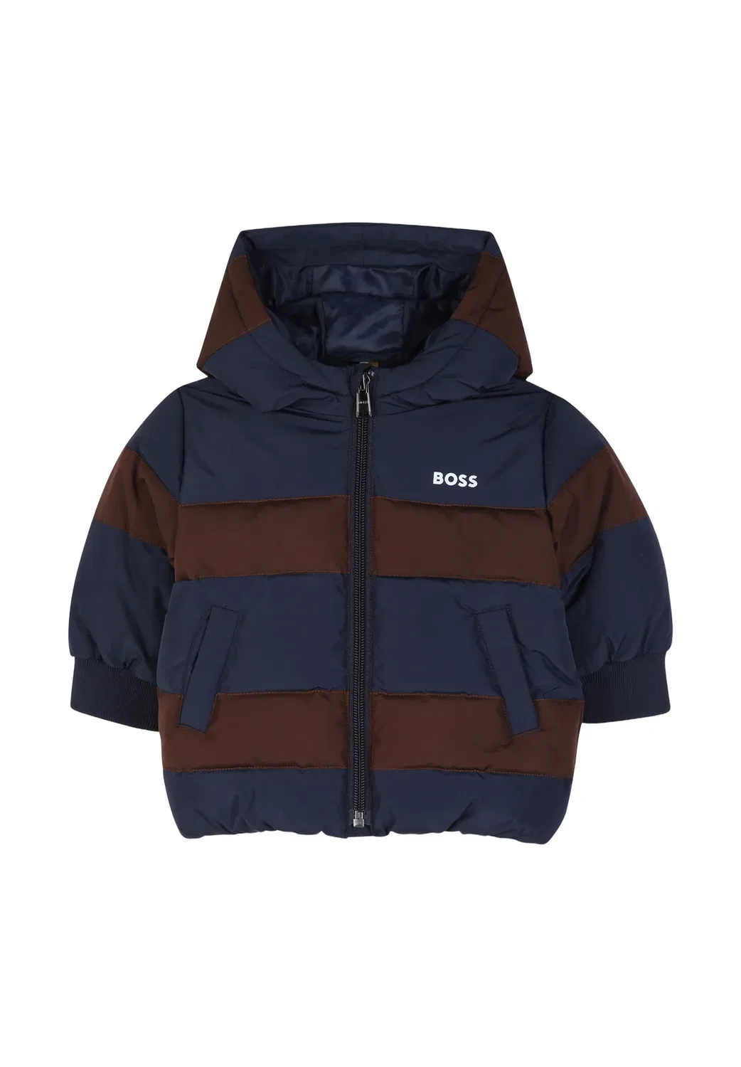 Doudoune à capuche - зимнее пальто Boss Kidswear, Bleu Cargo