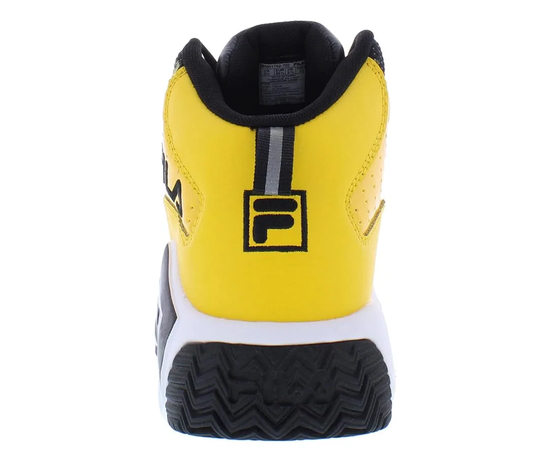 Детский кроссовок для мальчиков и девочек с принтом Kid's Fila Mb Fila, Yellow Black — фото 4