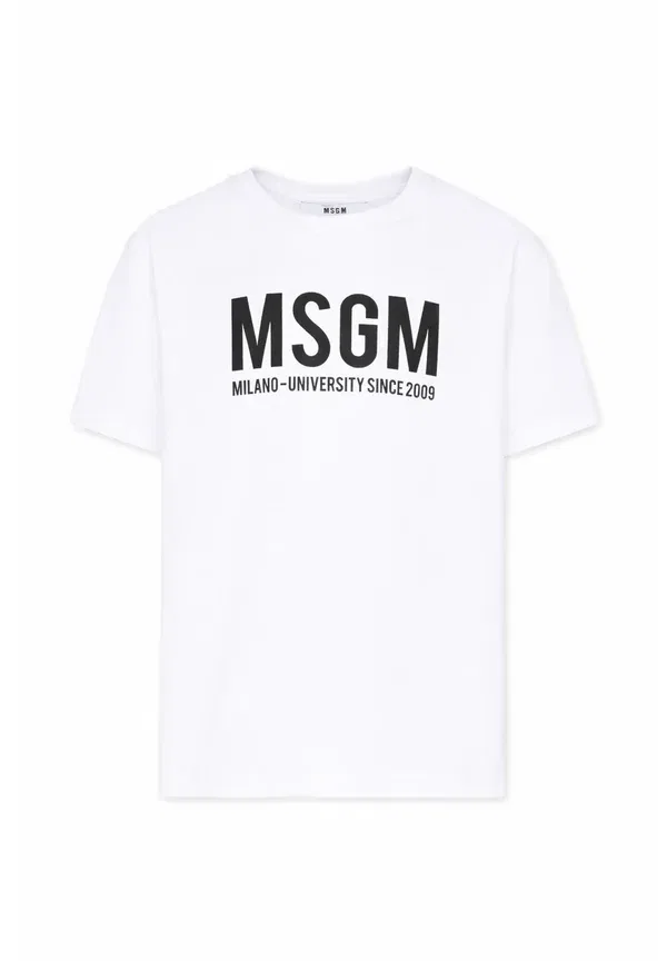 Футболка с принтом Print T-shirt Msgm, белый