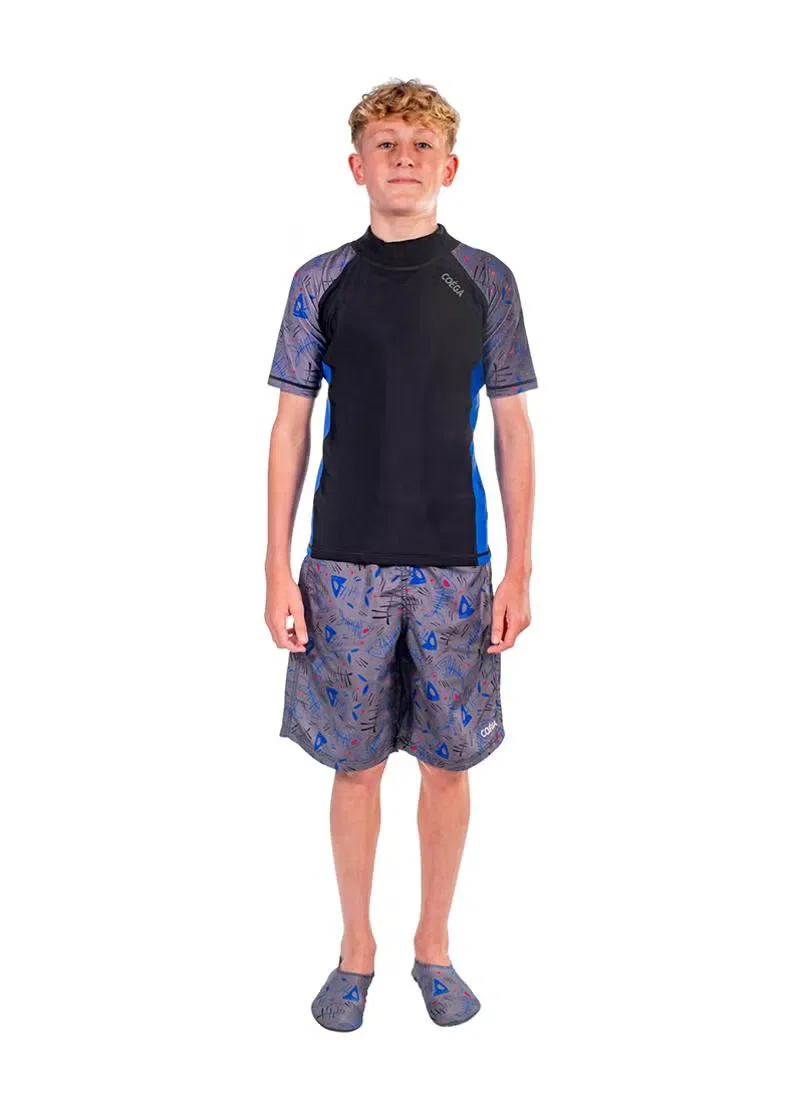 Coega Sunwear Шорты для плавания с принтом рыбы, синий — фото 4
